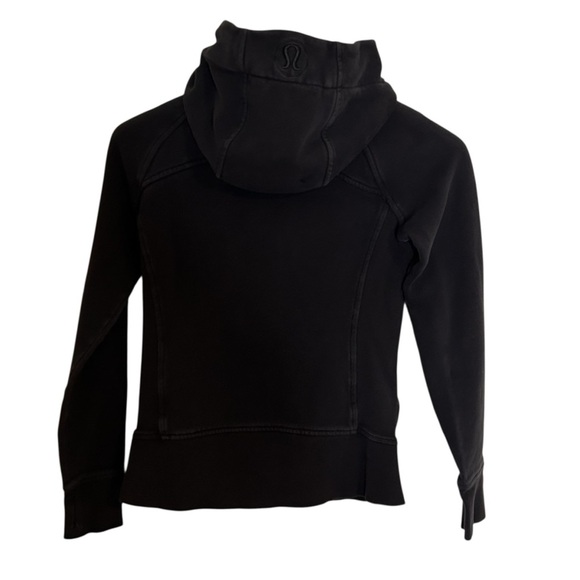 Lululemon Scuba Hoodie *Light Cotton Fleece Black- Size 6 - Picture 6 of 13